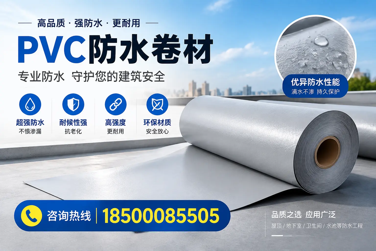 迪庆地区pvc防水卷材的市场现状与发展趋势